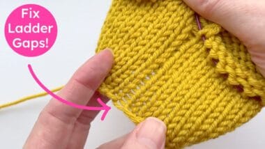 Fix ladder gaps when knitting magic loop in the round